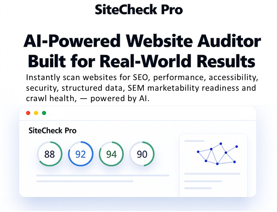 SiteCheck Pro Mockup